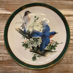 Limited Edition Songbirds of Roger Tory Peterson “Bluebirds” Plate